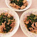 ミルキー✨'s cooksnap of when they made 豚こまとほうれん草の甘辛生姜炒め.