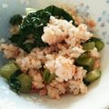 さらさらと's cooksnap of when they made 鮭と野沢菜のまぜご飯.