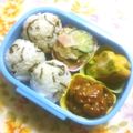 えれぼん's cooksnap of when they made おにぎり！天かすチーズ塩昆布で.