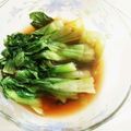 ｍａｃｏ's cooksnap of when they made レンジで青梗菜やパクチョイの温菜と冷菜.