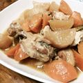 AngelaCoffee's cooksnap of when they made 圧力鍋で♪鶏手羽元と大根の味噌煮込み.