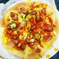ち→ﾁｬﾝ55MT☆'s cooksnap of when they made 短時間で簡単♪おいしい手作りピザ☆.