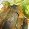 美静香's cooksnap of when they made イワシの梅シソ春巻き☆.