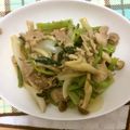 メイジももんじゃ's cooksnap of when they made 小松菜と豚肉のオイスター炒め.