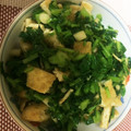 orenjipeko's cooksnap of when they made 大根の葉と油揚げの甘辛炒め.