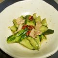 houdon's cooksnap of when they made 鶏皮と胡瓜の中華風酢の物.