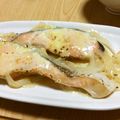 三毛猫みかん's cooksnap of when they made フライパンで鮭の味噌マヨ蒸し焼き♪.