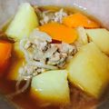 ぴろたす's cooksnap of when they made ～優しい味～挽き肉で作る 簡単 肉じゃが.