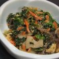きらり流れ星's cooksnap of when they made 油揚げと蒟蒻のホウレン草の胡麻和え.