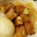 れらるり's cooksnap of when they made 厚揚げでヘルシー♪フライパンで豚の角煮.