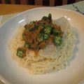Happyともちゃん's cooksnap of when they made 簡単！なめたけオクラそうめん.