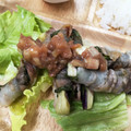 yamanana♡'s cooksnap of when they made 時短！ナスの豚巻きミョウガ梅ソース.