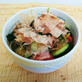 ☆yamanou★'s cooksnap of when they made トマトとほうれん草の簡単冷やしうどん.