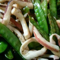なつお0526's cooksnap of when they made イカと絹さやのマヨネーズ炒め.