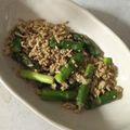My_u2's cooksnap of when they made 簡単☆アスパラと鶏ひき肉のきんぴら☆.