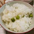 まーくんのおくさん's cooksnap of when they made 簡単！鮮やかシワなし☆グリンピースごはん.
