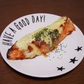 hana๑'s cooksnap of when they made 鮭のマヨネーズ＆からしソースのチーズ焼き.