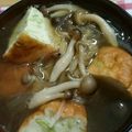 m8u8's cooksnap of when they made 魚河岸あげと春雨のゴマふりスープ.