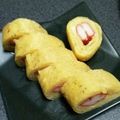 とんもんもん's cooksnap of when they made お弁当に♡カニカマの入ったたまご焼き。.