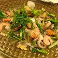 yummy♡'s cooksnap of when they made 海老とせりの塩炒め.