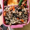 まろしま's cooksnap of when they made ごぼう香る♪ひじきのモチふわ炊き込みご飯.