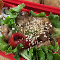 ＊HYGE＊'s cooksnap of when they made お弁当に★豚小間とピーマンのオイマヨ炒め.