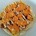 hinato母's cooksnap of when they made ★材料２つ★簡単お餅ピザ♪.