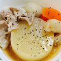 アダム王子♡'s cooksnap of when they made 大根と豚肉のスパイシーオイスター煮.