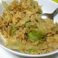きなこもちちょこ's cooksnap of when they made 簡単♪シャキシャキ！レタスチャーハン(^・^).