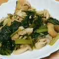 ゆいったろ's cooksnap of when they made 小松菜と揚げときのこの煮びたし.