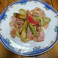 ちーぱっくん's cooksnap of when they made アスパラ×マイタケ×ベーコンのマヨ炒め.