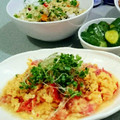 amo♥♥'s cooksnap of when they made トマト＆卵のさっと炒め.
