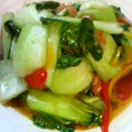 ちゃとにょん's cooksnap of when they made 青梗菜とベーコンのオイマヨ炒め.