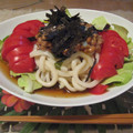 ぽんきち☆'s cooksnap of when they made お店風★納豆卵のマヨかけ冷やしうどん.