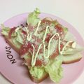 龍青空ママ's cooksnap of when they made 生ハムレタスのチーマヨトースト♪♫.