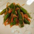 せつみか's cooksnap of when they made 簡単過ぎ(≫∀≪♪桜海老とインゲン炒め.