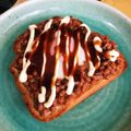 skateri's cooksnap of when they made サクッとろ♡納豆エッグトースト.