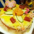 はらすいた's cooksnap of when they made 手抜きで簡単！ちらし寿司のケーキ.