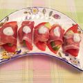 シンタマ19's cooksnap of when they made ヨーグルトソース♪カプレーゼの生ハム巻き.