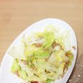 クックQZ93Z6☆'s cooksnap of when they made 簡単大量消費☆キャベツとツナの炒めサラダ.