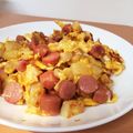 料理ド初心者ズボラー's cooksnap of when they made ☆じゃがいもとウインナーのオムレツ☆.