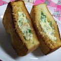 七色ワクチン's cooksnap of when they made セロリの葉とゆで卵☆ポケットサンド.