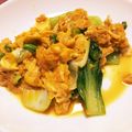 pe_summer☆'s cooksnap of when they made チンゲン菜の卵とじ.