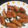 あふぉん's cooksnap of when they made 冷凍いんげんのつくね焼き.