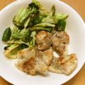 はるりさまま's cooksnap of when they made 簡単！鶏モモ肉の塩焼と春キャベツの炒め物.
