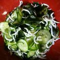 南国diver's cooksnap of when they made わかめ、胡瓜、しらすの酢の物.