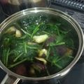 クックMW6GNS☆'s cooksnap of when they made 調理室ﾖﾘ～ﾎｳﾚﾝｿｳとﾅｽのお浸し♪.