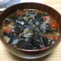 つるpigeonn's cooksnap of when they made 長ネギとトマトのさっぱり海苔スープ.