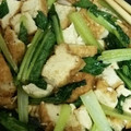 ちびなつ♪'s cooksnap of when they made 小松菜＆厚揚げの中華風炒め煮.