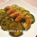 ゆみ‘ｓカフェ's cooksnap of when they made ズッキーニと海老のジェノベーゼソース和え.